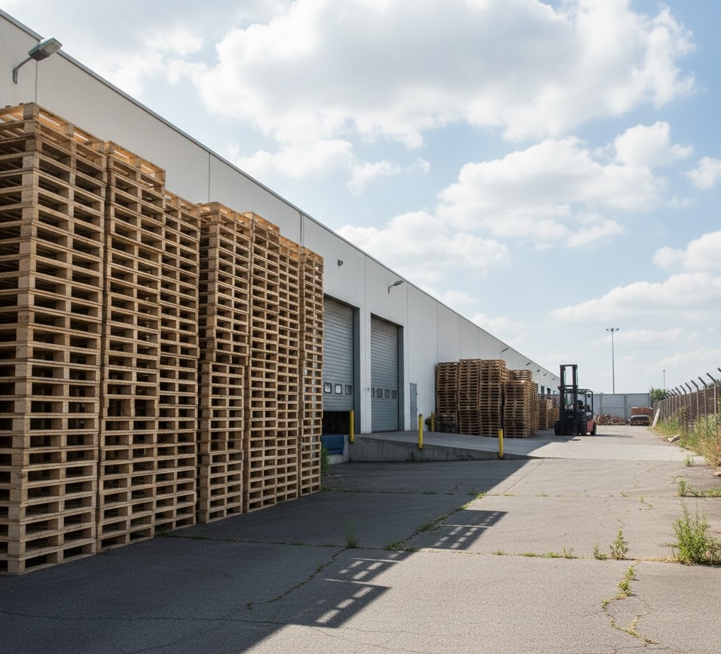 Large pallet inventory and warehouse